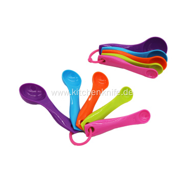 Multi-Color 5-Piece Measuring Spoon Set